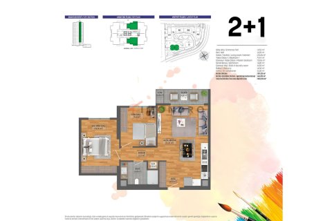 Продажа квартиры  в Кючюкчекмедже, Стамбуле, Турция 2+1, 76м2, №221518 – фото 22
