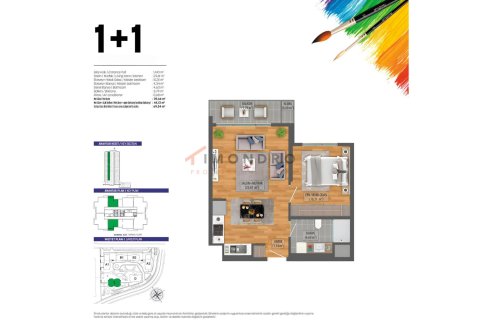 Продажа квартиры  в Кючюкчекмедже, Стамбуле, Турция 2+1, 76м2, №221518 – фото 27