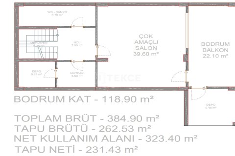 4+2 Villa i Istanbul, Tyrkia Nr. 225290 - 28