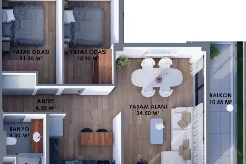 Daire  2+1  Aksu, Antalya, Türkiye №220515 - 6