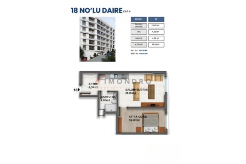 آپارتمان در Besiktas، Istanbul ، ترکیه 1 خوابه ، 65 متر مربع. شماره 215089 - 13