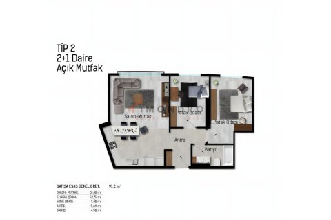 آپارتمان در Atasehir، Istanbul ، ترکیه 3 خوابه ، 164 متر مربع. شماره 225199 - 16