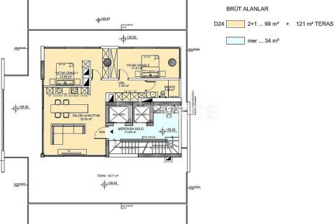 1+1 Leilighet  i Girne,  Nr. 212521 - 23