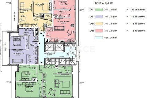 1+1 Leilighet  i Girne,  Nr. 212521 - 24