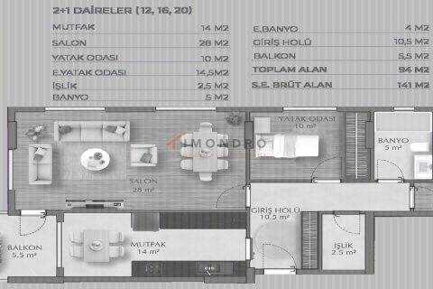 2+1 Lägenhet i Basaksehir, Istanbul, istanbul, Turkiet Nr. 227225 - 25