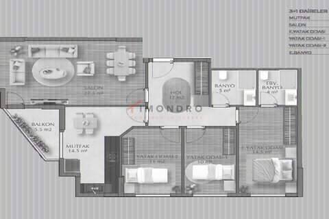2+1 Lägenhet i Basaksehir, Istanbul, istanbul, Turkiet Nr. 227225 - 27