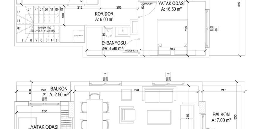 Квартира в Yekta Ada Life Residence 3+1, Махмутлар, Анталья, Турция №226352