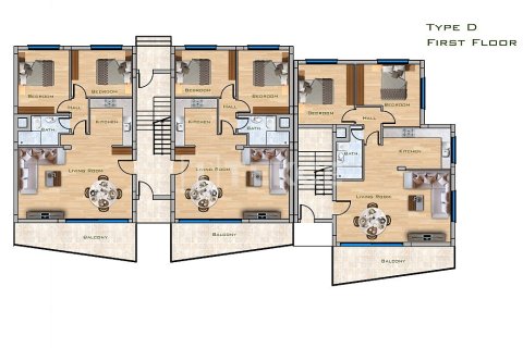Dubleks daire 1+1 Iskele, №215074 - 26