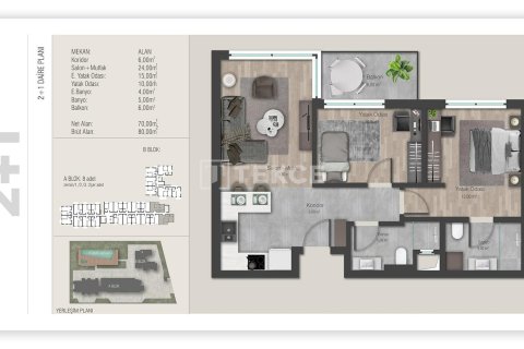 1+1 Lejlighed i Aksu, Antalya, Tyrkiet Nr. 238083 - 19