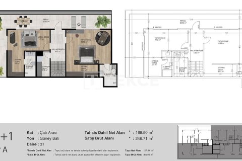 3+1 Lejlighed  i Istanbul, Tyrkiet Nr. 212159 - 12