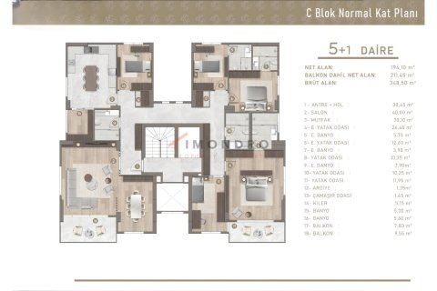 5+1 Leilighet  i Istanbul, Tyrkia Nr. 215829 - 13