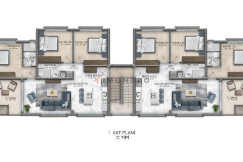 1+1 Leilighet  i Lapta, Girne,  Nr. 215830 - 21