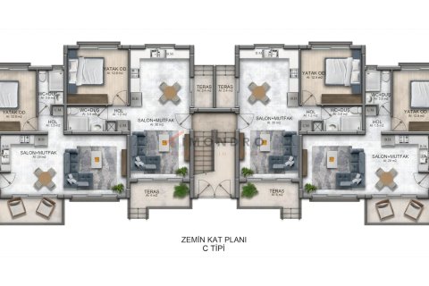 1+1 Leilighet  i Lapta, Girne,  Nr. 215830 - 22