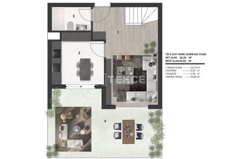 1+1 Wohnung in Ankara, Türkei Nr. 238116 - 11