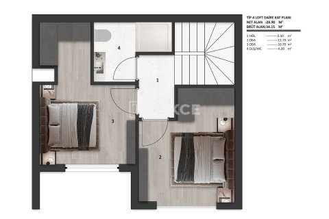 1+1 Wohnung in Ankara, Türkei Nr. 238116 - 10