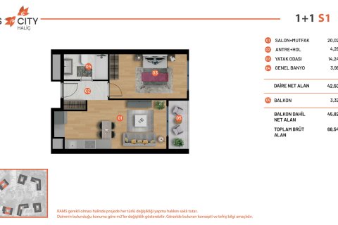 1+1 Wohnung  in Istanbul, Türkei Nr. 219177 - 17