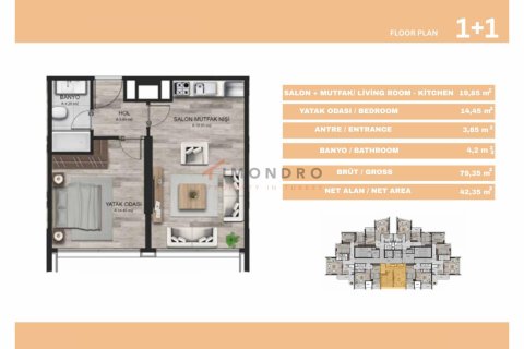 Продажа квартиры в Сарыере, Стамбуле, Турция 2+1, 106м2, №211605 – фото 14