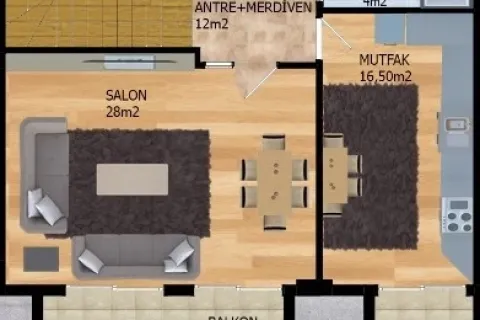 3+1 Leilighet  i Alanya, Antalya, Tyrkia Nr. 220433 - 28