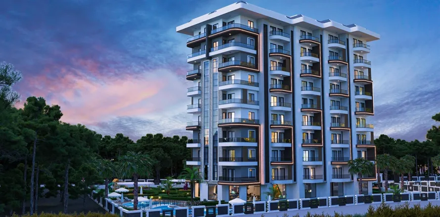 1+1 Lejlighed  i Alanya, Antalya, Tyrkiet Nr. 220436