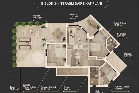 3+1 Penthouse  i Aksu, Antalya, Tyrkiet Nr. 228415 - 30