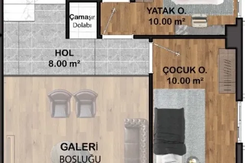 آپارتمان در  Mugla ، ترکیه 4 خوابه  شماره 223899 - 13