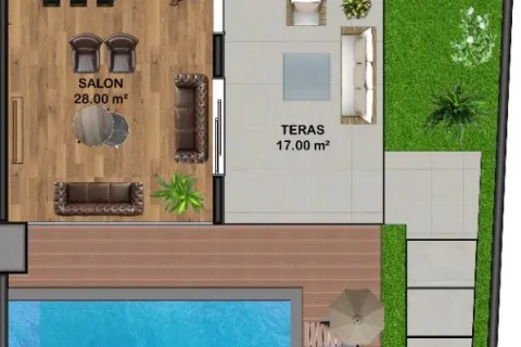 آپارتمان در  Mugla ، ترکیه 4 خوابه  شماره 223899 - 12