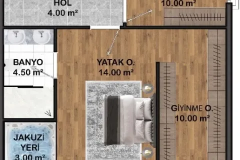 آپارتمان در  Mugla ، ترکیه 4 خوابه  شماره 223899 - 11