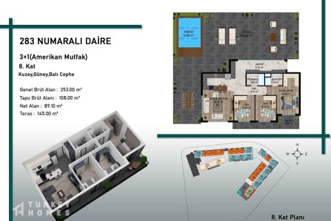 3+1 Leilighet i Antalya, Tyrkia Nr. 233156 - 11