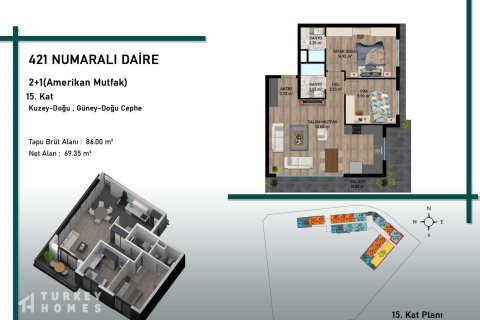 2+1 Lejlighed i Antalya, Tyrkiet Nr. 233162 - 12