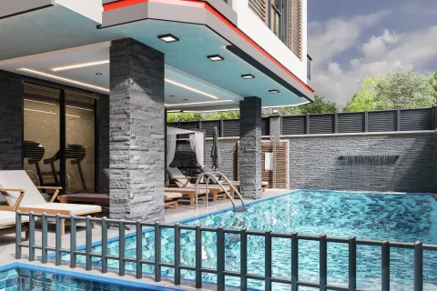 آپارتمان در  Alanya ، ترکیه 1 خوابه ، 65 متر مربع.  شماره 224047 - 16