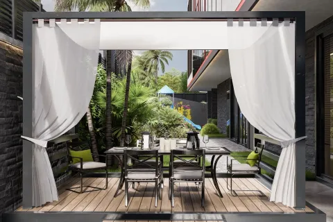 آپارتمان در  Alanya ، ترکیه 1 خوابه ، 65 متر مربع.  شماره 224047 - 12