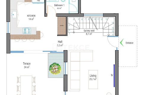 4+1 Villa i Dikili, Izmir, Tyrkia Nr. 214919 - 21