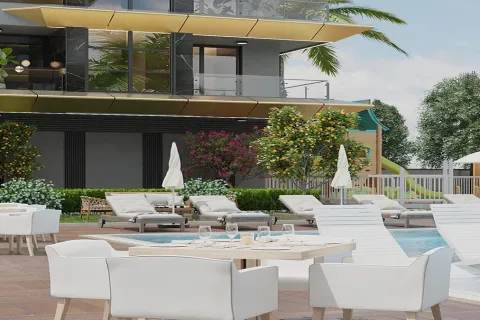 آپارتمان در  Alanya ، ترکیه 1 خوابه ، 67 متر مربع.  شماره 223624 - 25