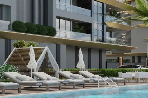 آپارتمان در  Alanya ، ترکیه 1 خوابه ، 67 متر مربع.  شماره 223624 - 24