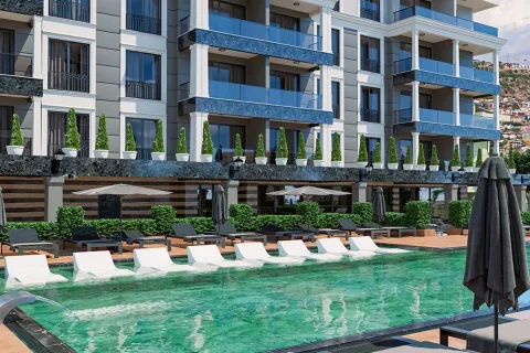 آپارتمان در  Alanya ، ترکیه 1 خوابه ، 58.2 متر مربع.  شماره 223622 - 5
