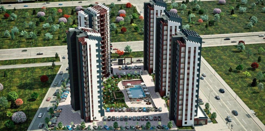 Квартира  2-х ком. в Мезитли, Мерсин, Турция №227912