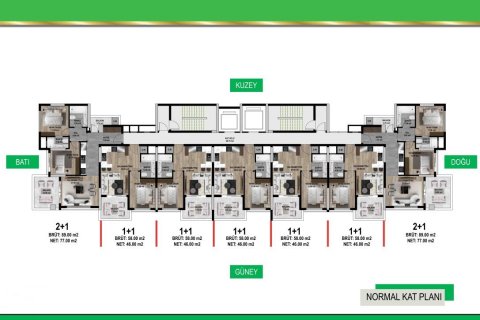 Продажа квартиры  в Мезитли, Мерсине, Турция 2 комн., 58м2, №227910 – фото 9