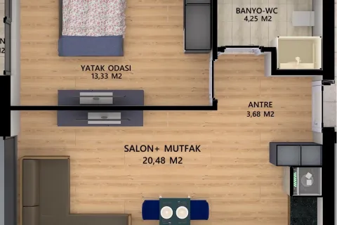 1+1 Lägenhet i Aksu, Antalya, Turkiet Nr. 220825 - 25