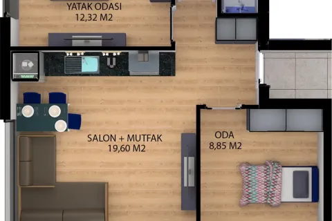 2+1 Wohnung  in Aksu, Antalya, Türkei Nr. 220829 - 24