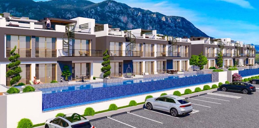 2+1 Takleilighet  i Lapta, Girne,  Nr. 214526