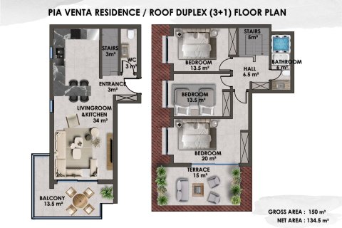 1+1 Wohnung  in Kestel, Antalya, Türkei Nr. 227693 - 20