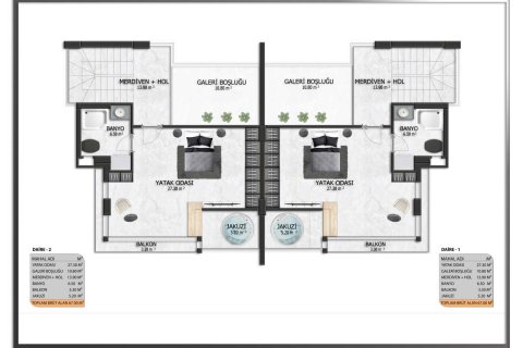 Продажа виллы в Оба, Анталье, Турция 3+1, 200м2, №63278 – фото 18
