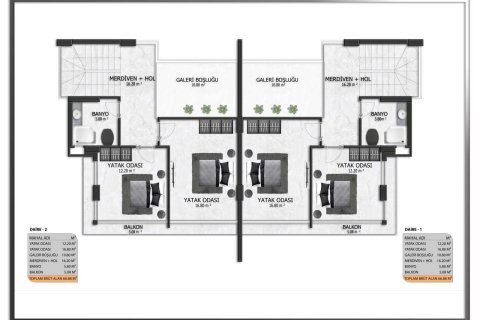 Продажа виллы в Оба, Анталье, Турция 3+1, 200м2, №63278 – фото 19