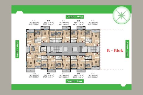 Lejlighed  i Erdemli, Mersin, Tyrkiet Nr. 227873 - 7