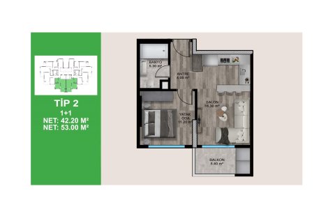 Lejlighed  i Erdemli, Mersin, Tyrkiet Nr. 227876 - 12