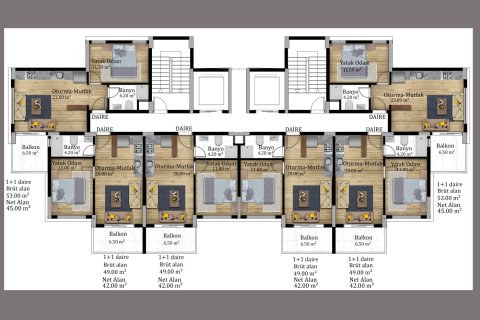 Продажа квартиры  в Аяше, Анкаре, Турция 2 комн., 49м2, №227877 – фото 9