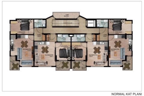 Продажа квартиры  в Аланье, Анталье, Турция 1+1, 41м2, №82846 – фото 4