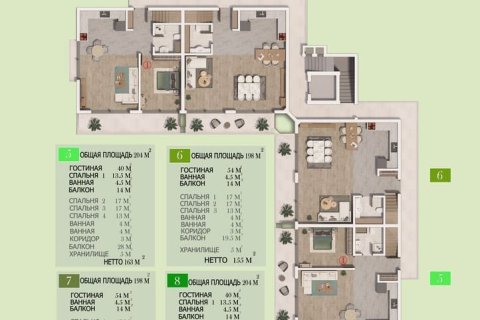Продажа квартиры  в Аланье, Анталье, Турция 2+1, 126м2, №76357 – фото 26