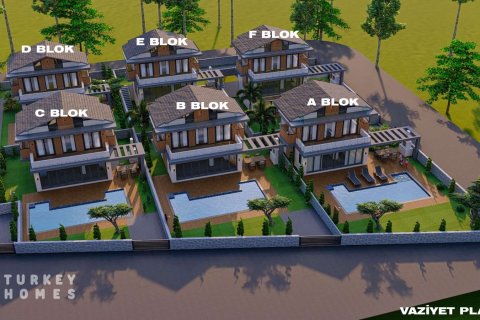 4+1 Villa in Fethiye, Mugla, Türkei Nr. 232795 - 9