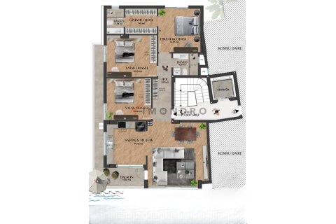 3+1 Lägenhet  i Aksu, Antalya, Turkiet Nr. 219990 - 22